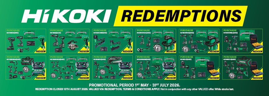 HiKOKI Q2 Kit Redemptions 1 May - 31 Jul 2026